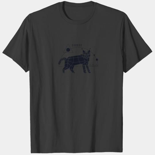 Lynx Polygon Geometry Predator Wilderness Low Poly T-shirt