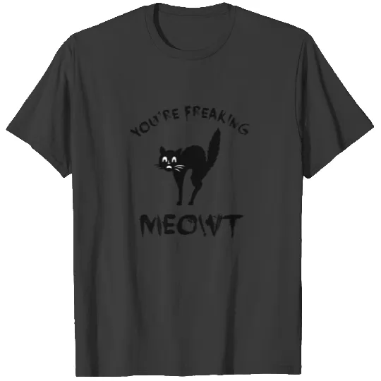 Black Cat Graphic / Halloween Funny Quote Cute T-shirt