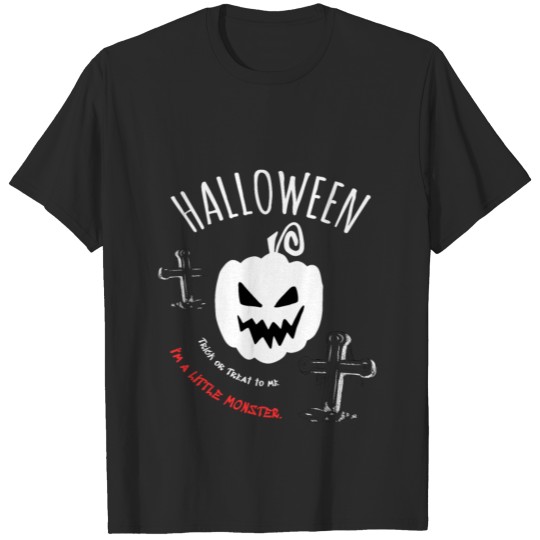 Discover Halloween shirt with pumpkin ask trick or treat. T-shirt