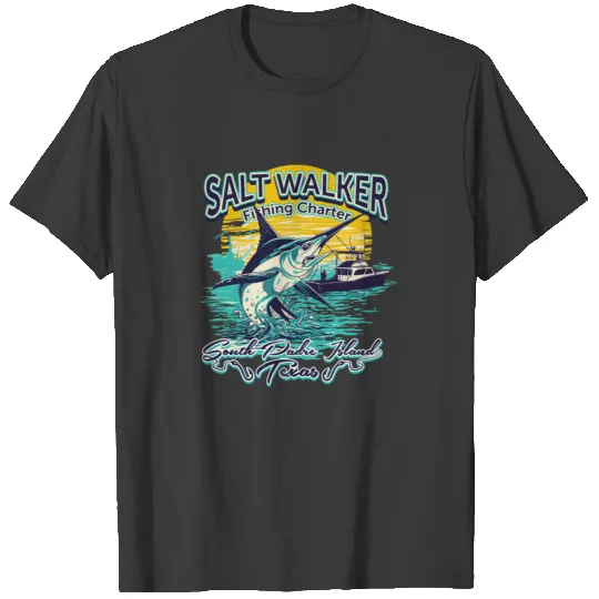 Salt Walker Fishing Charter Fishing T-shirt
