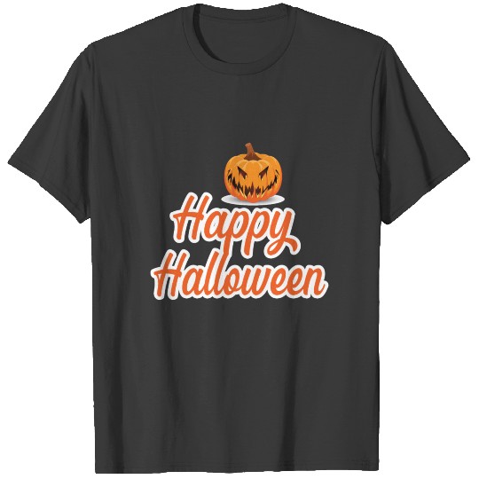 Happy Halloween orange T-shirt