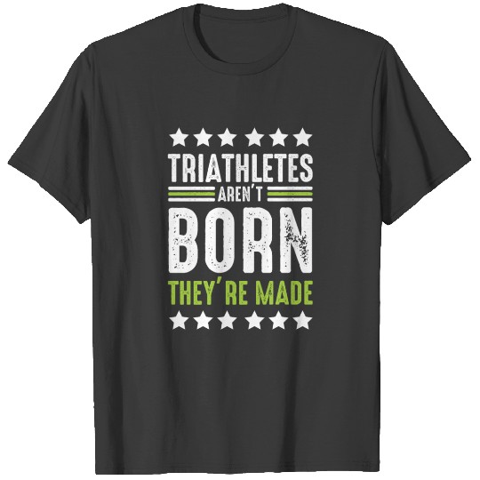 triathlon triathlete running swimming T-shirt