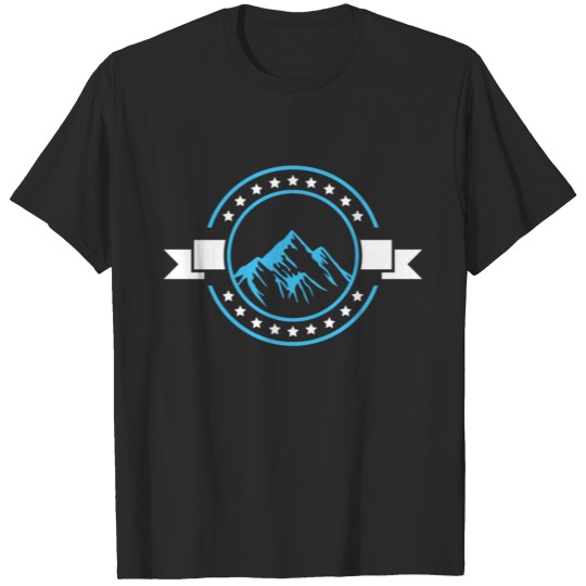 mountains symbol circle mountain T-shirt