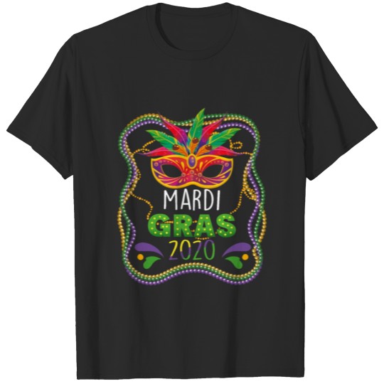 Mardi Gras 2020 Mask Party Street Festival Gift T-shirt
