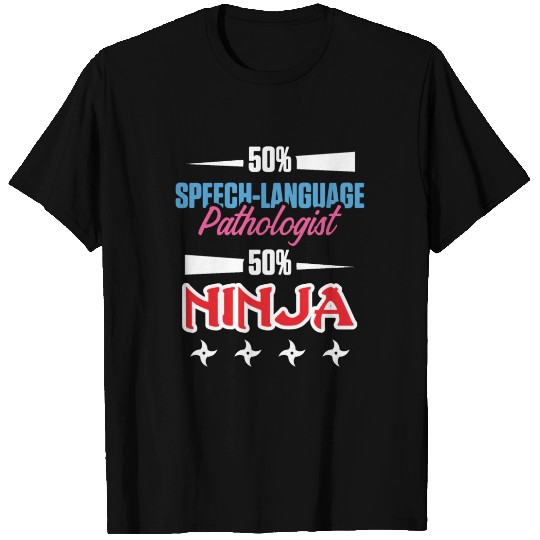 Speech Pathology Therapy Ninja Autism Awareness T-shirt