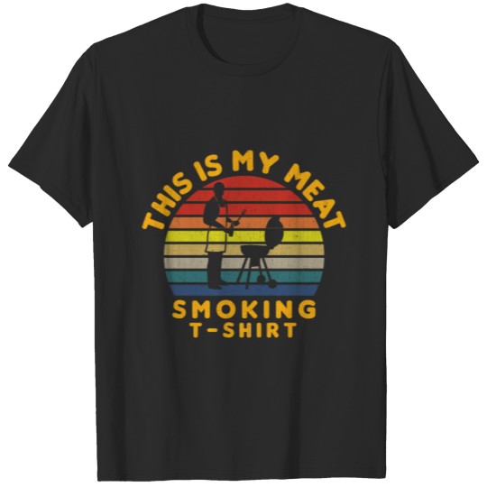 Discover Retro Vintage BBQ Smoker - This Is My Meat Smoking T-shirt