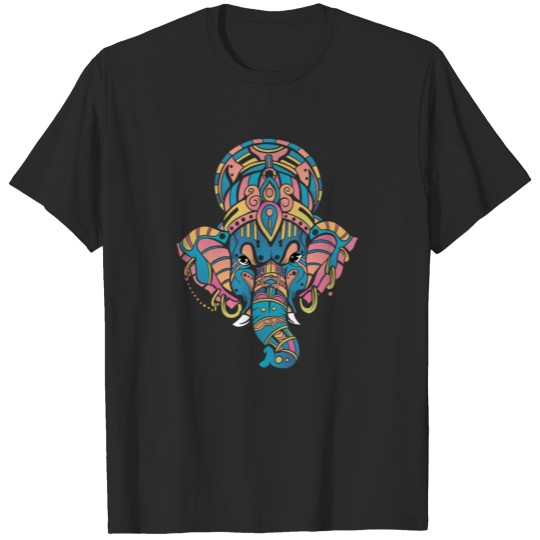 Discover Colorful Ganesha T-shirt