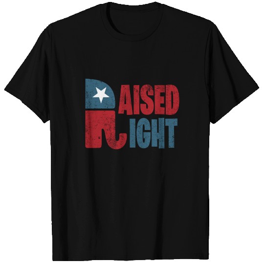 Raised Right Republican Elephant Vote Trump 2020 T-shirt