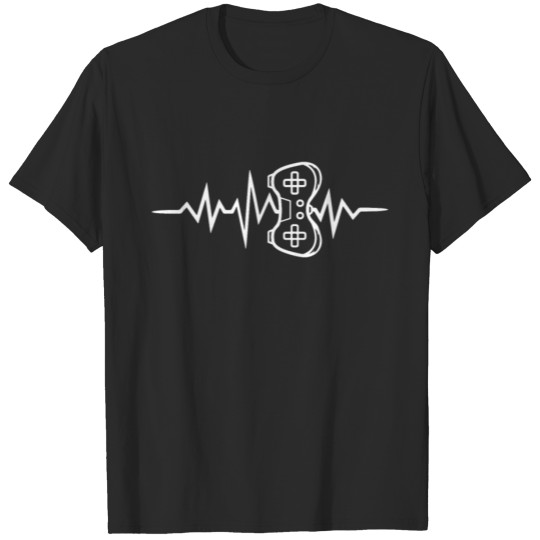 Discover Video Game Lover Gamer Heartbeat T-shirt