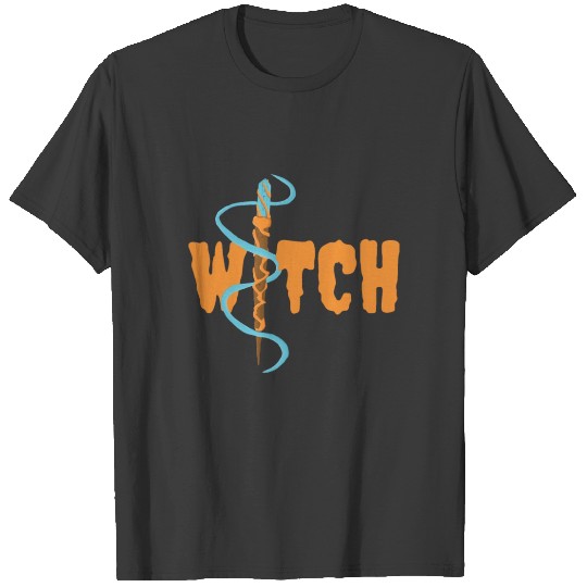 Witch Witchcraft Wand Halloween T-shirt