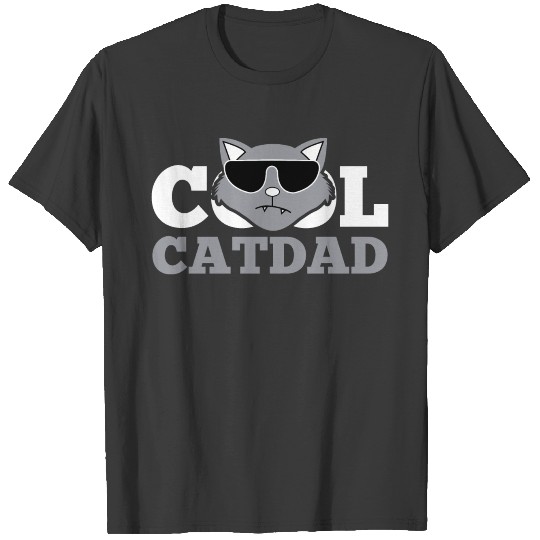 Cool Cat Dad Saying Cat Sunglasses T-shirt