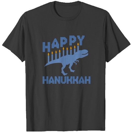 Dinosaur Hanukkah Jewish Festival Gift T-shirt