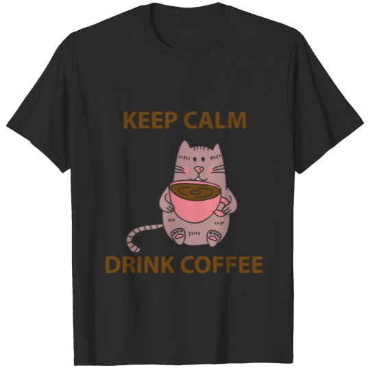 Discover keep calm drin coffee T-shirt