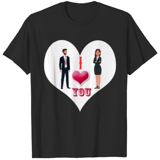 Latest Valentine's day design i love you T-shirt