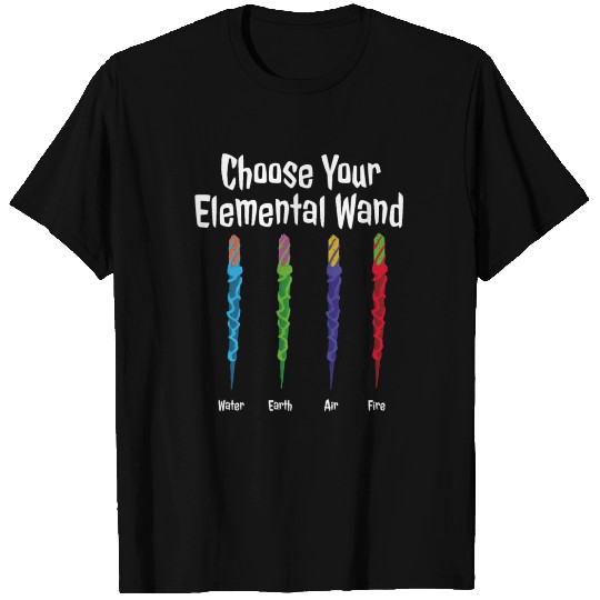 Choose Your Elemental Wand Halloween Witch T-shirt