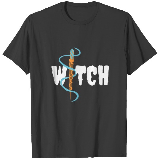 Witch Witchcraft Wand Halloween T-shirt