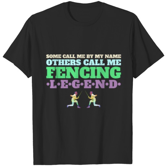 Discover Fencing legend Polygon Fencing Designs T-shirt