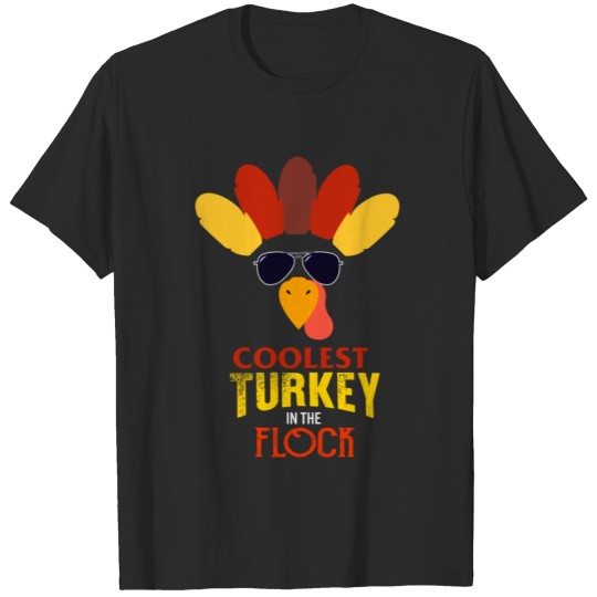 Discover Cute Coolest Turkey In The Flock Wearing T-shirt