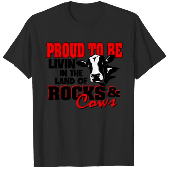 Discover Livin' in the Land of Rocks & Cows T-shirt