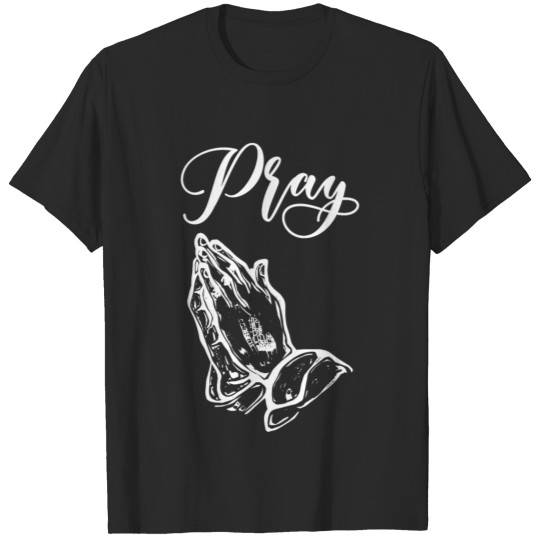 Discover Pray weiß T-shirt