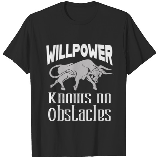 Discover Willpower Motivation Bull T-shirt