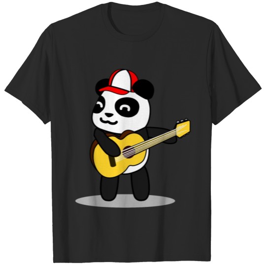 Discover Panda With Guitar And Music T-shirt