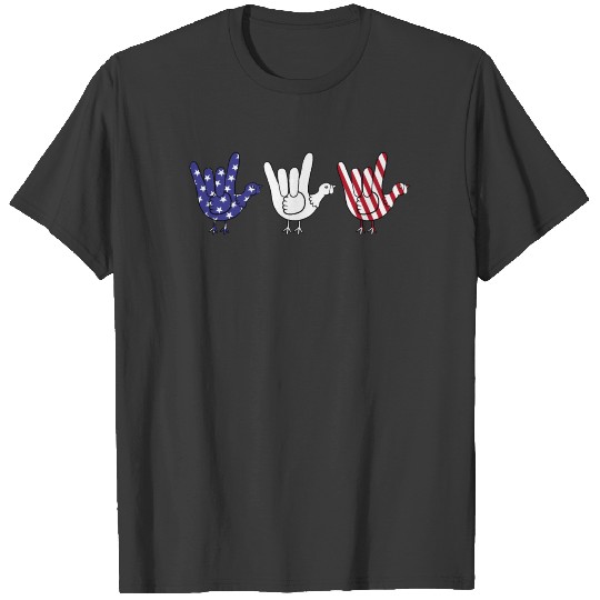 American Sign Language I Love You Thanksgiving T-shirt