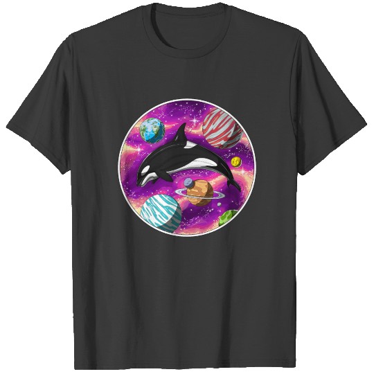 Psychedelic Orca Whale T-shirt