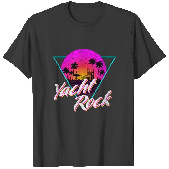Yacht Rock Party Boat Drinking Beach Design T-shirt