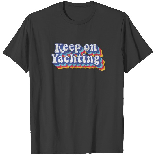 Psychedelic Fade Yacht Rock Party Boat Drinking T-shirt