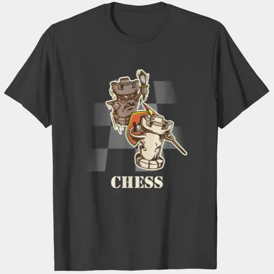 Chess Pieces Battle Checkmate Elo Raiting Chess T-shirt