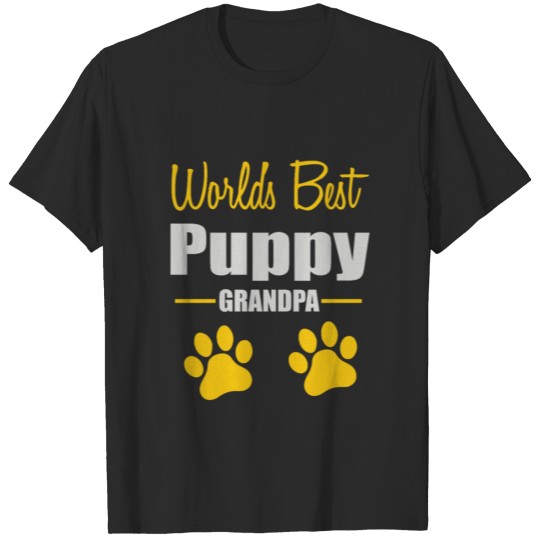 Discover World's Best puppy grandpa T-shirt