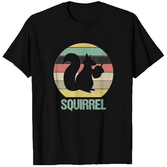 Retro Squirrel Text T-shirt