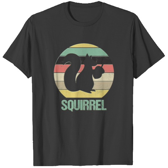 Retro Squirrel Text T-shirt