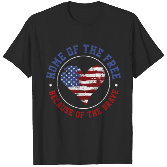Discover 4th of July USA Flag Veteran T-shirt