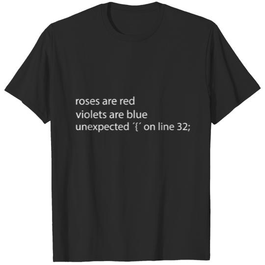 Discover Programmer IT Nerd funny shirt error message T-shirt