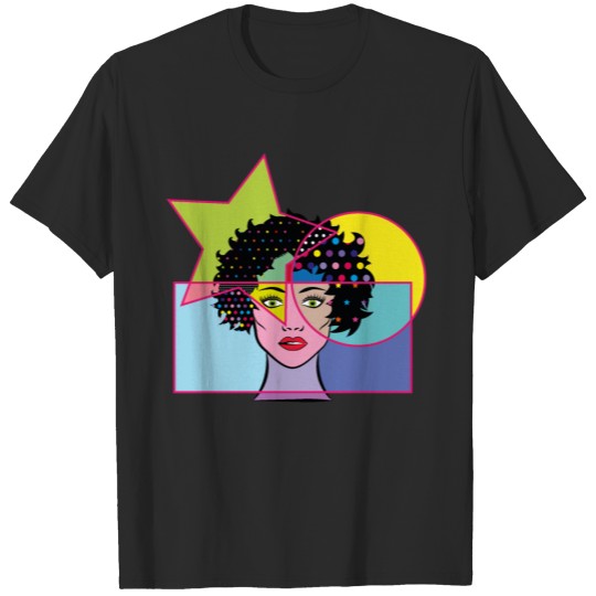 Abstract woman face T-shirt
