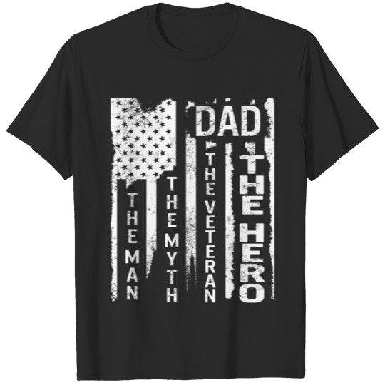 Discover Veteran's Day Dad The Man The Myth The Veteran T-shirt