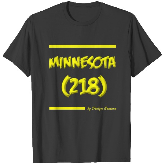 MINNESOTA 218 YELLOW T-shirt