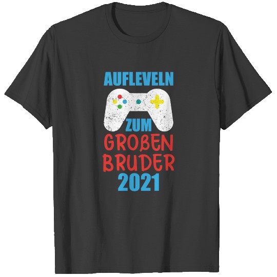 Level up to big brother 2021 gamer gift T-shirt