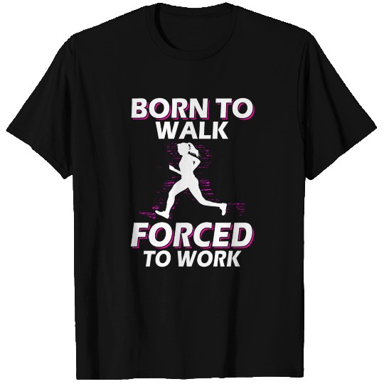Born To Run Woman Jogging T-shirt
