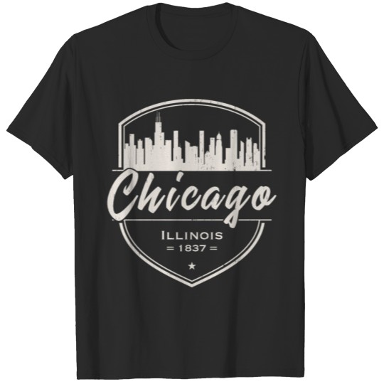 Discover Chicago Classic Lable T-shirt
