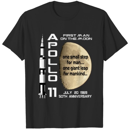 Discover Apollo 11 50Th Anniversary Moon Landing July 20Th T-shirt