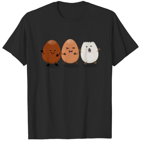 Discover Cute kawaii eggs funny cartoon illustration T-shirt