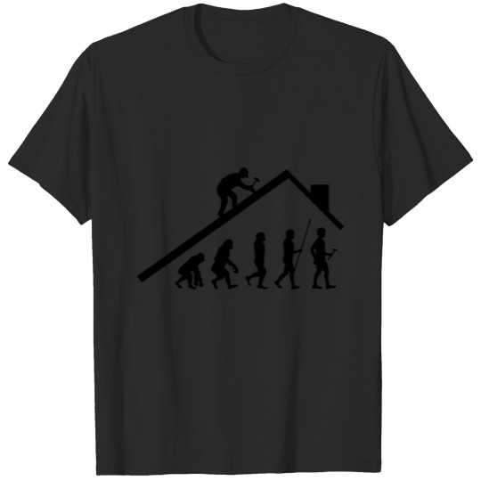 Discover Evolution Art Carpenter Roofing Gift T-shirt