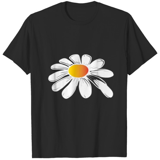 Let It Bee Daisy floral print woman gift T-shirt