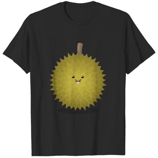 Discover Cute happy durian cartoon illustration T-shirt