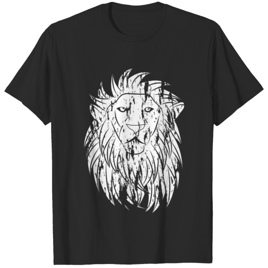 Discover Majestic Lion Lion Head Animal Motif T-shirt