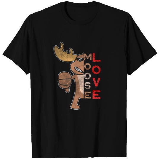 Moose Love Retro T-shirt