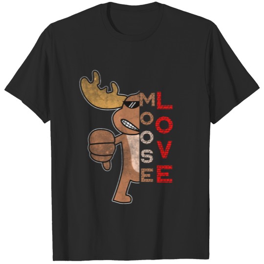 Moose Love Retro T-shirt